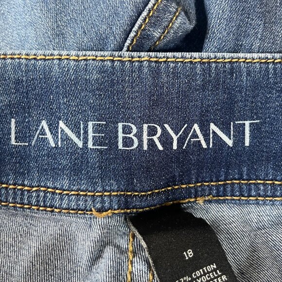 Lane Bryant Jeans Womens 18 Blue High Rise Super Stretch Skinny - Picture 6 of 9